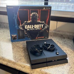 Sony PS4 Console with Call of Duty: Black Ops III Box- Black